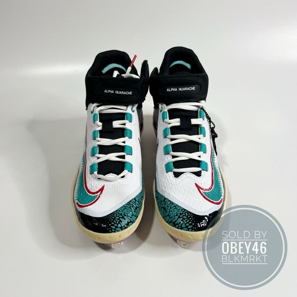 Nike Alpha Huarache Elite 4 High Paul Goldschmidt PE Cleats FZ7344-101  Size 7 main image 5